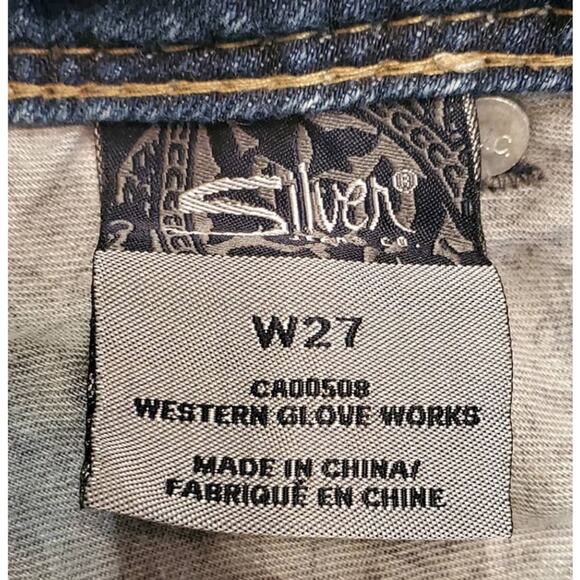 SILVER Suki Women's Cropped Denim Jeans W27 - Picture 5 of 6